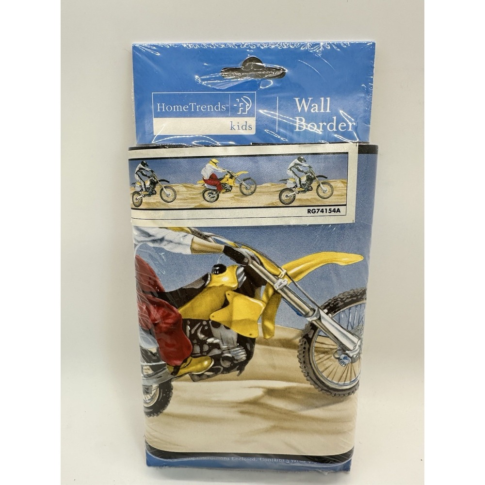 Dune Bike Biker Motorcycle Motocross Wallpaper Borders 15 ft (5 yards) New